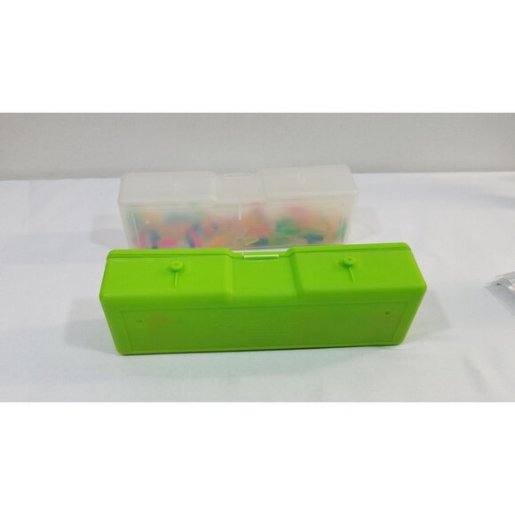 Hasbro Lite Brite 150+ Replacement Pegs With Clear & Green Travel Cases Storage - Picture 11 of 14